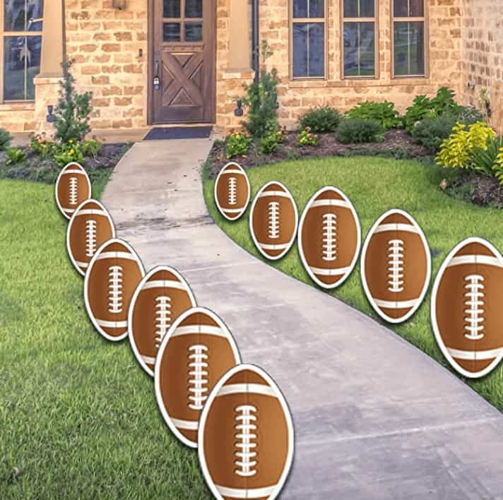 football lawn stake signs
