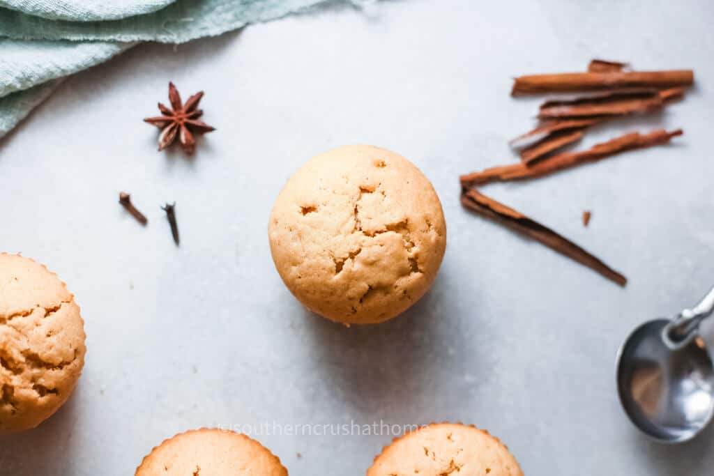 pumpkin muffins scattered