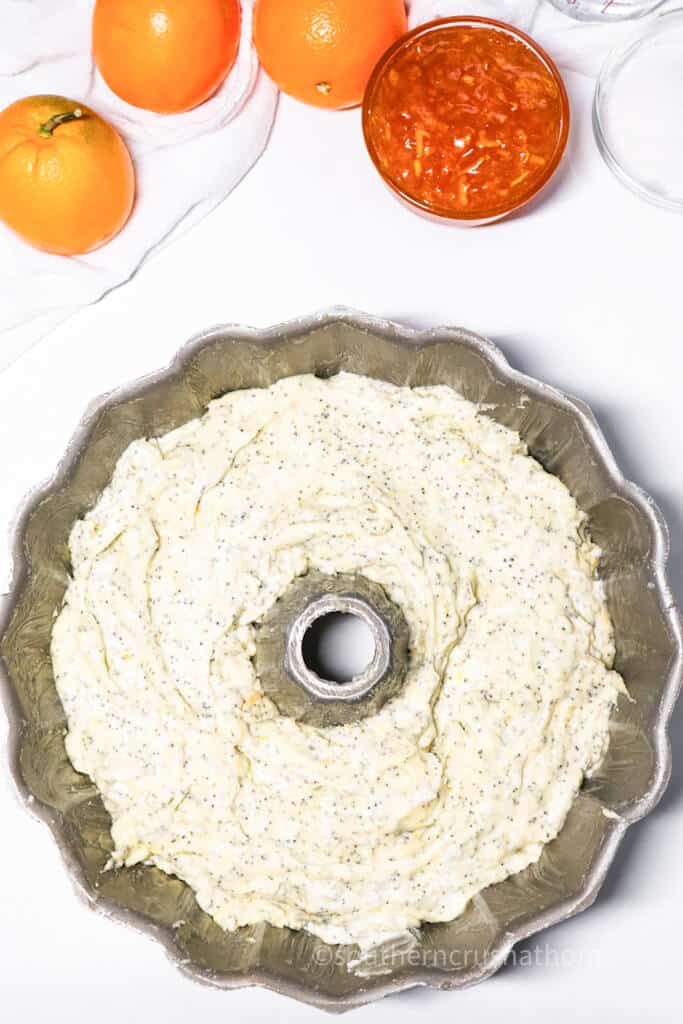 Poppy Seed Cake batter