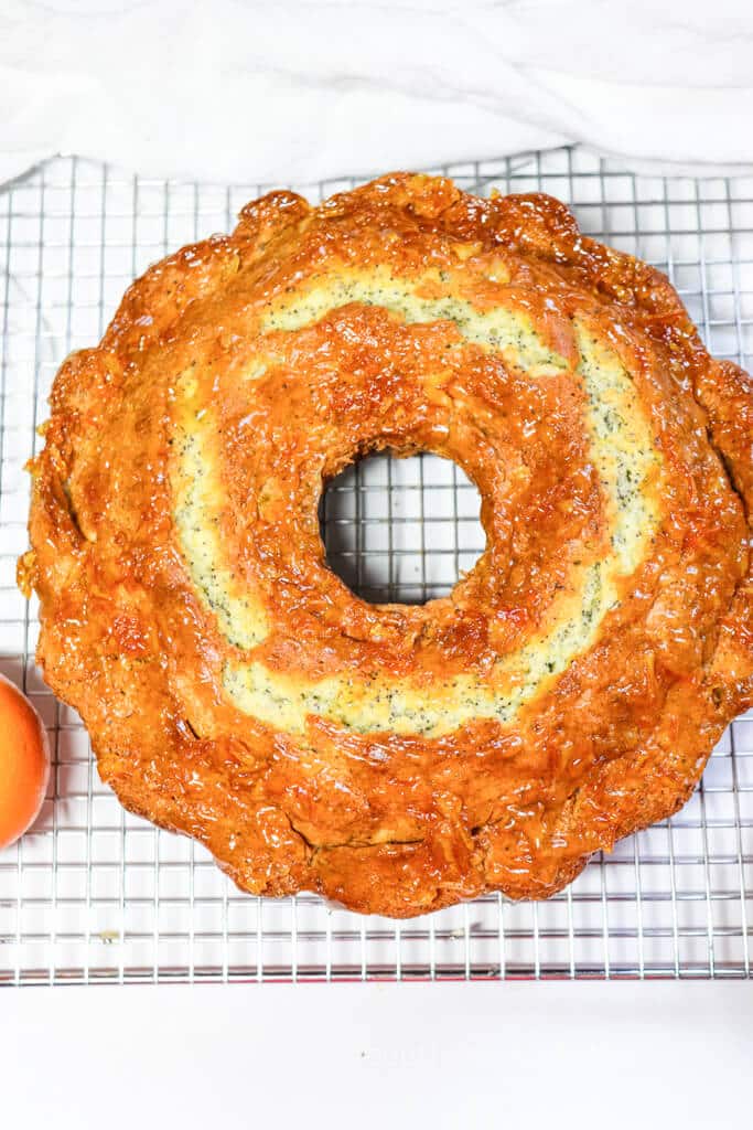 cooling rack Poppy Seed Cake