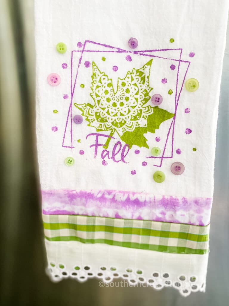 close up flour sack towel