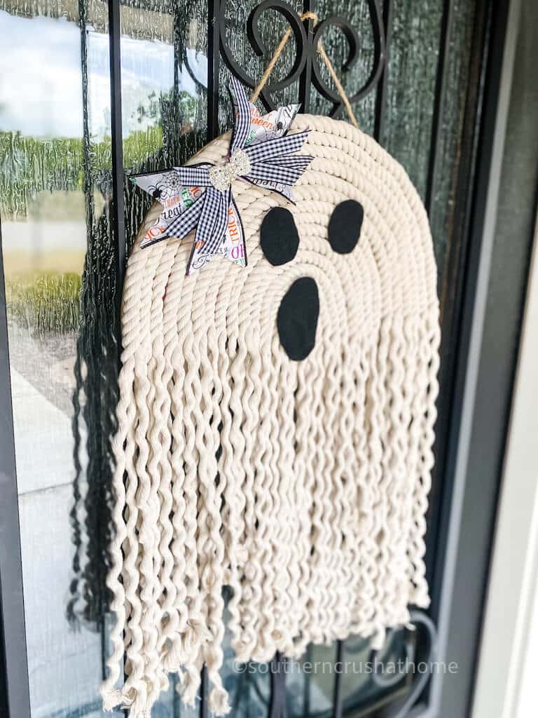 hanging macrame ghost