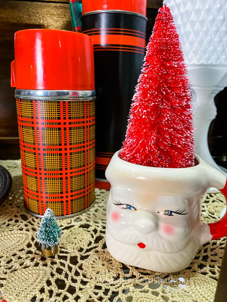 vintage santa mug