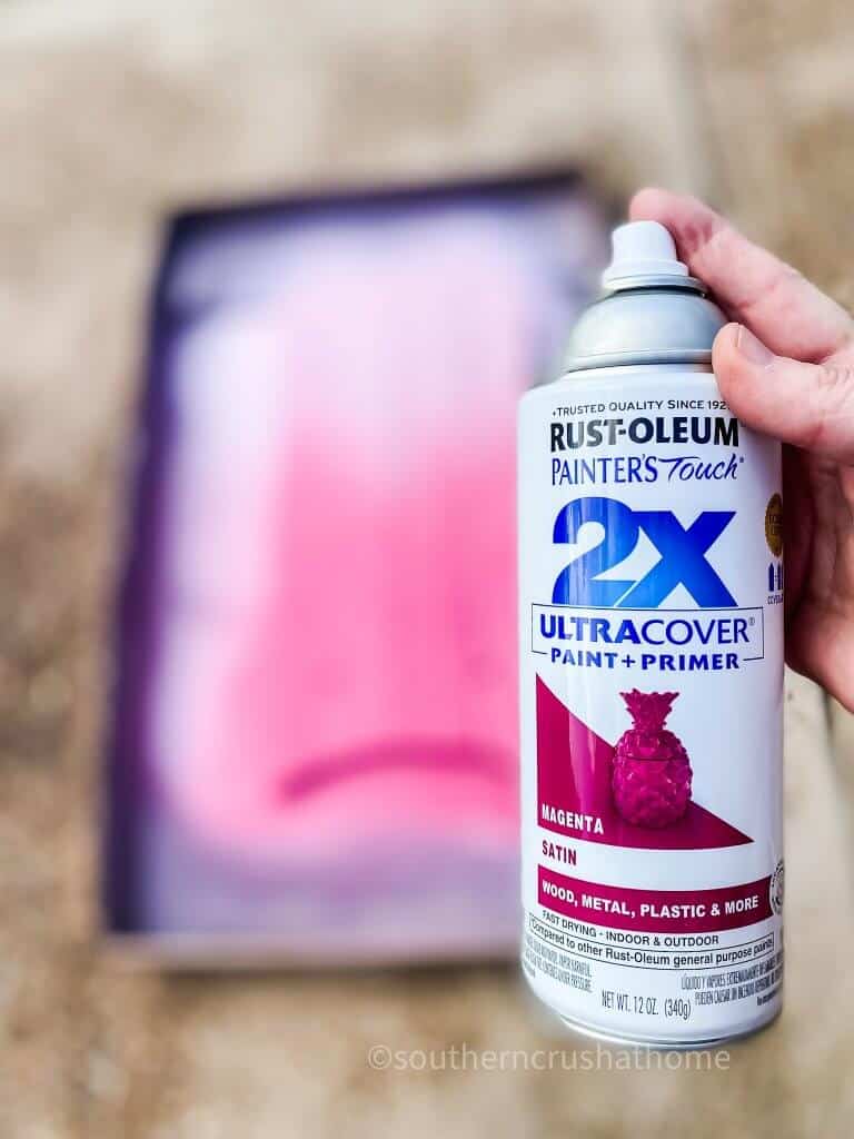 magenta spray paint