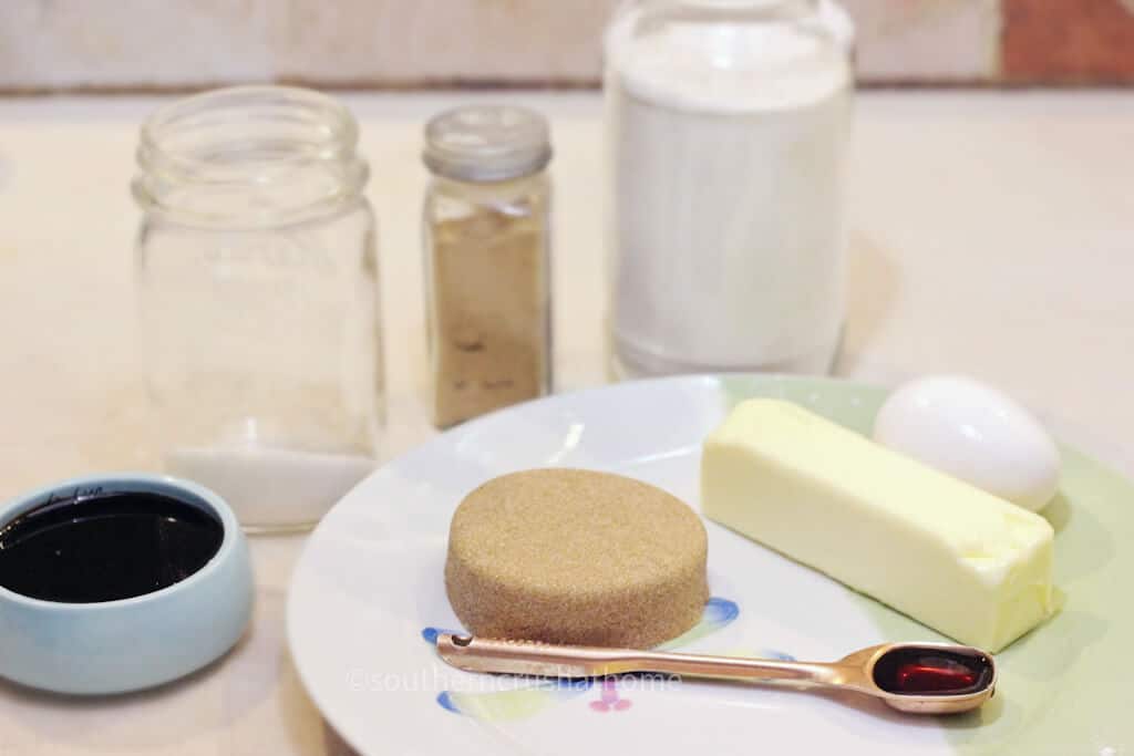 Ingredients for Mickey Mouse Gingerbread Cookies