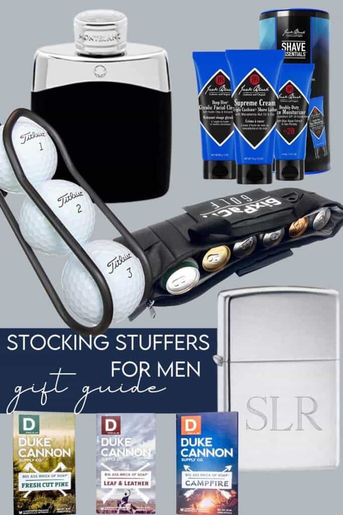 Stocking Stuffers for Men Gift Guide Collage