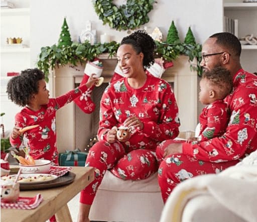 rudolph family pjs pottery barn