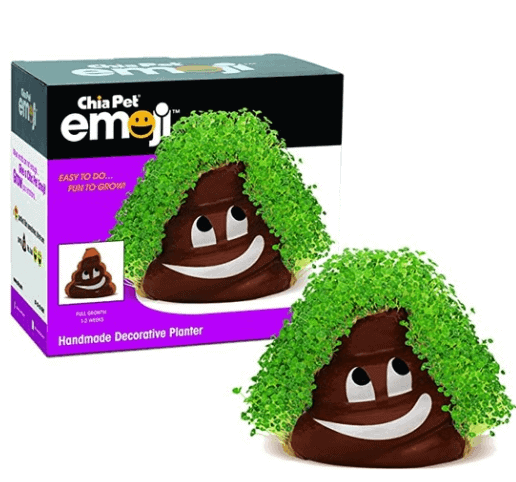 poop emoji chia pet