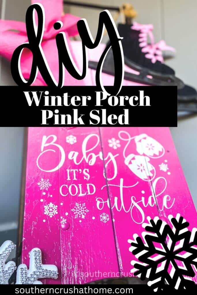 winter porch sled PIN