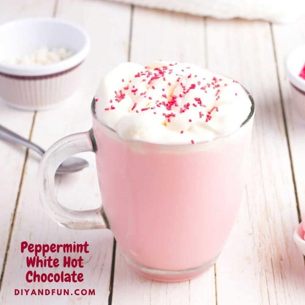 white peppermint hot chocolate