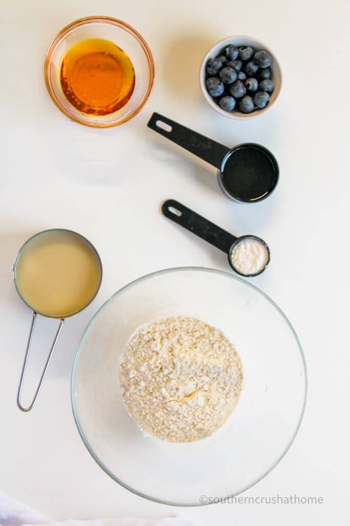ingredients for eggless pancakes