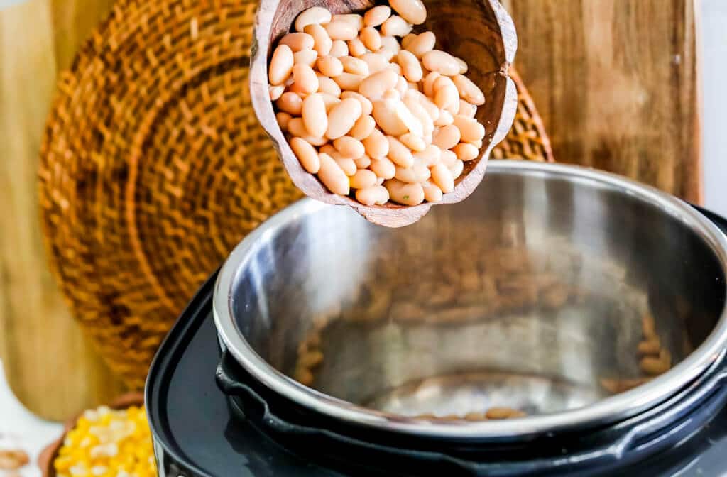 adding beans to instant pot