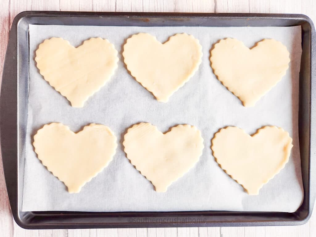 heart shaped pie dough