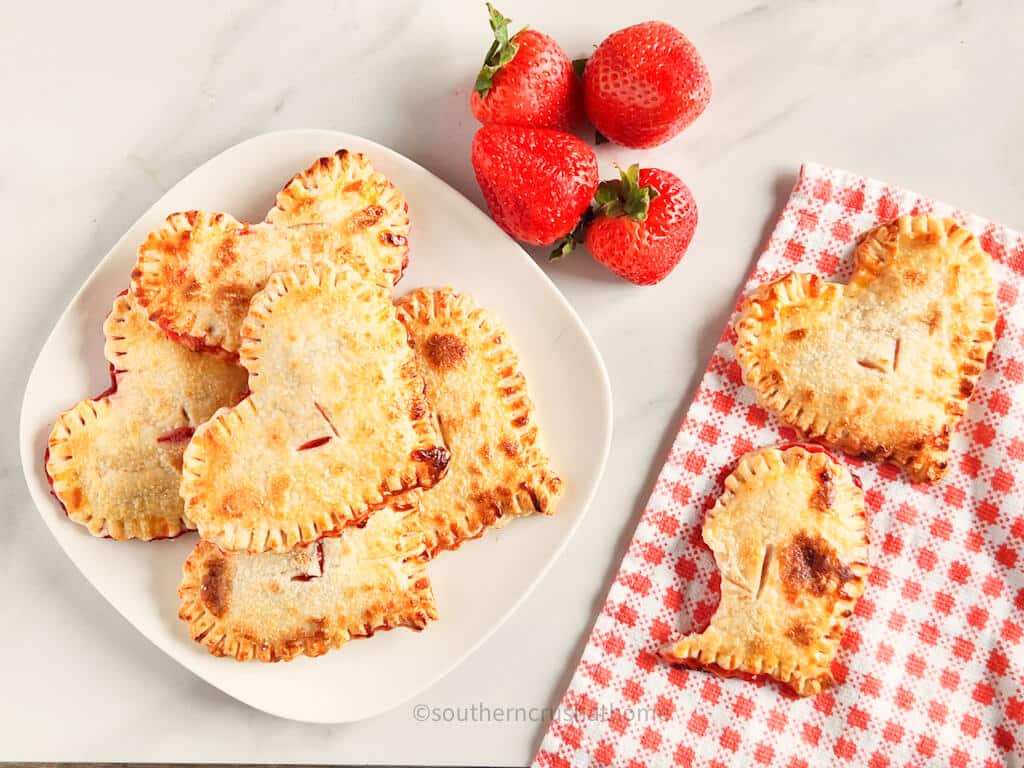 strawberry poptarts on a platter