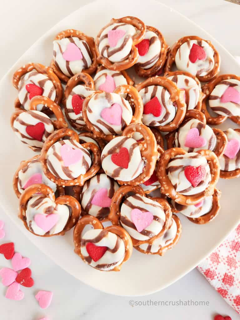 close up of valentines treats