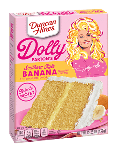 dolly parton southern style banana cake mix