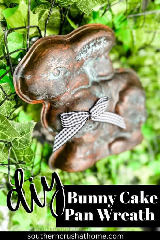 Easter Wreath with Bunny Cake Pan DIY