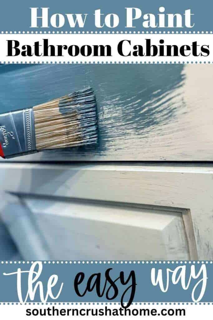 How to Paint Bathroom Cabinets PIN