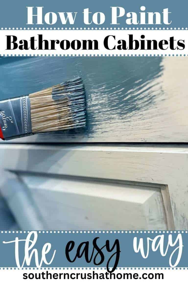 How to Paint Bathroom Cabinets PIN
