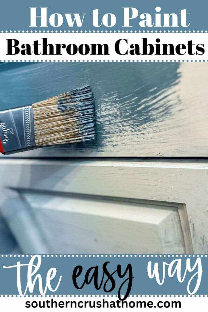 How to Paint Bathroom Cabinets PIN