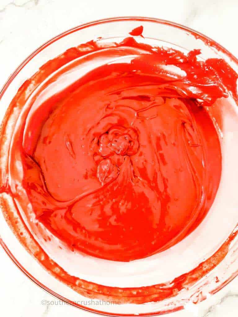 red food coloring in fudge