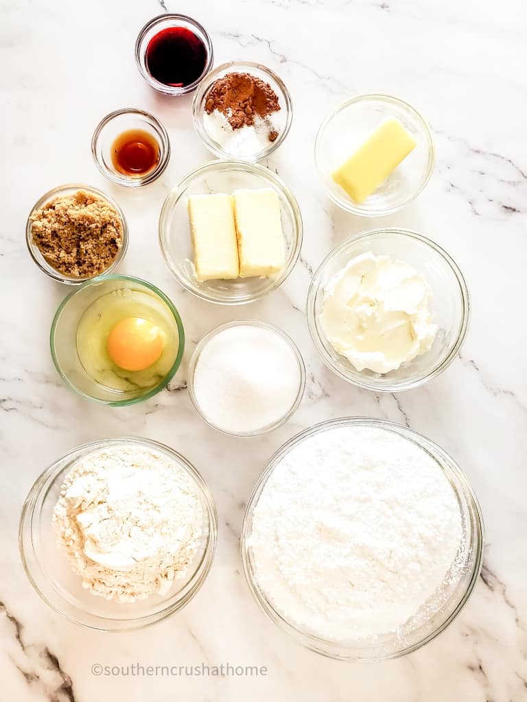 ingredients for Red Velvet Whoopie Pies