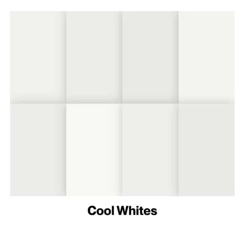 samplize cool whites paint sample bundle