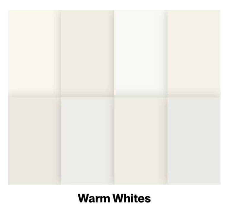 Samplize paint sample bundle warm whites