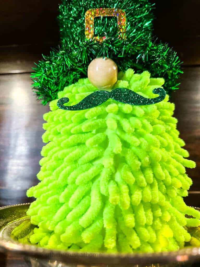 close up of St Patrick’s Day Leprechaun Gnome DIY