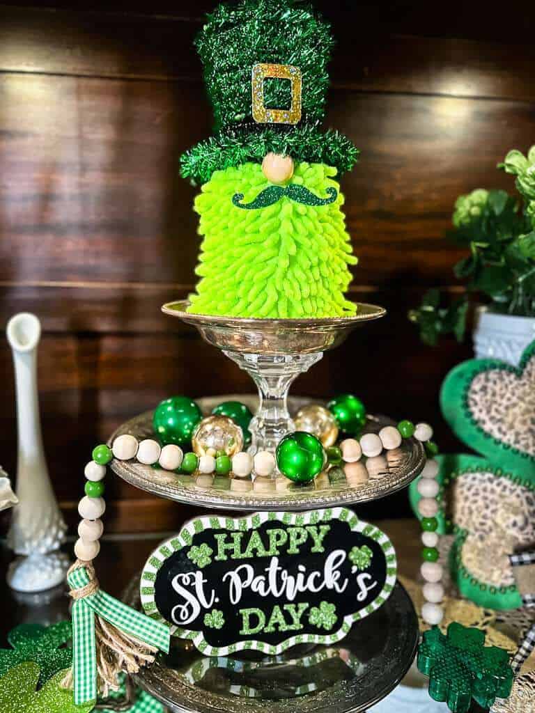 St Patrick’s Day Leprechaun Gnome DIY on display