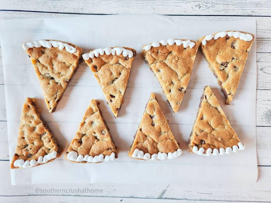 decorating Birthday Cookie Cake slices