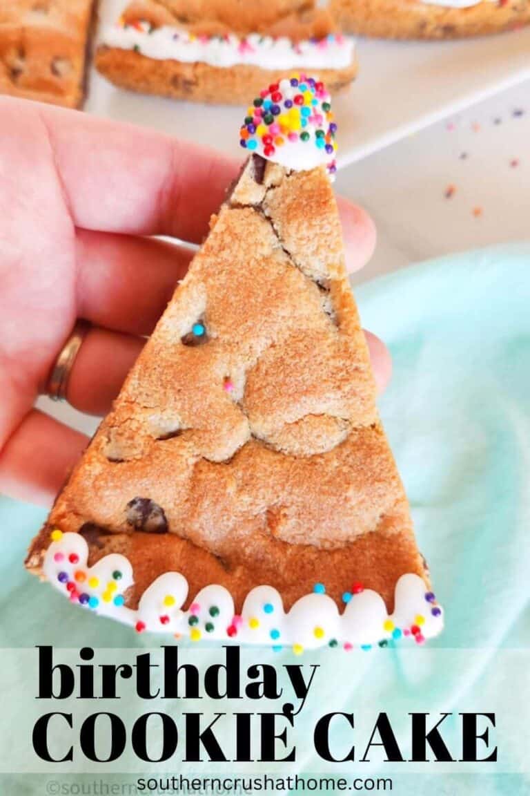 Easy 3-Ingredient Homemade Birthday Cookie Cake Recipe