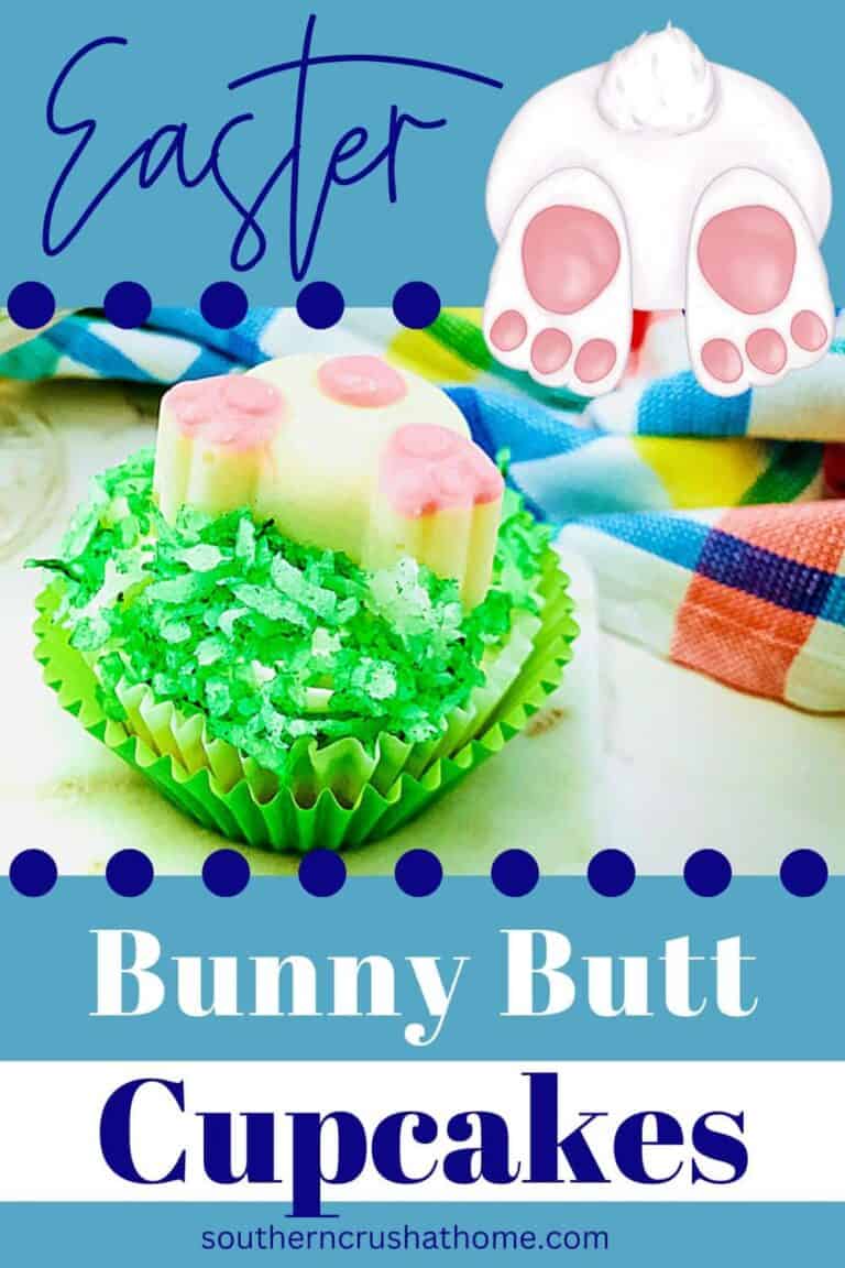Bunny Butt Easter Cupcakes PIN