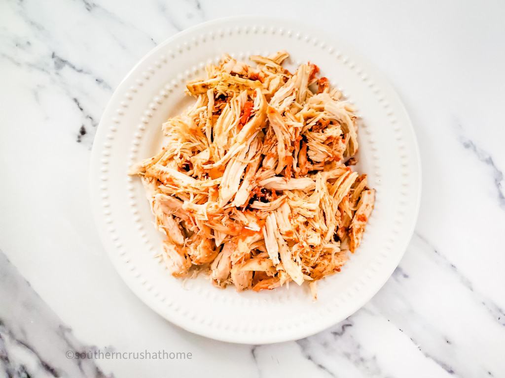 shredded chicken for Chicken Taco Soup