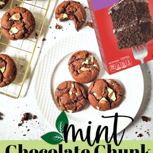 Chocolate Cake Mix Cookies PIN