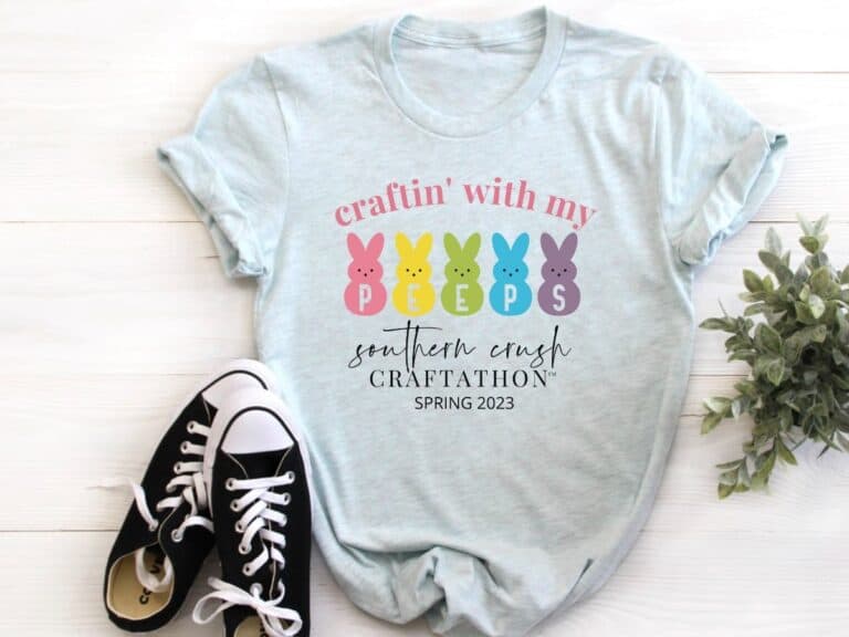 Craftin with my PEEPS 2023 shirt
