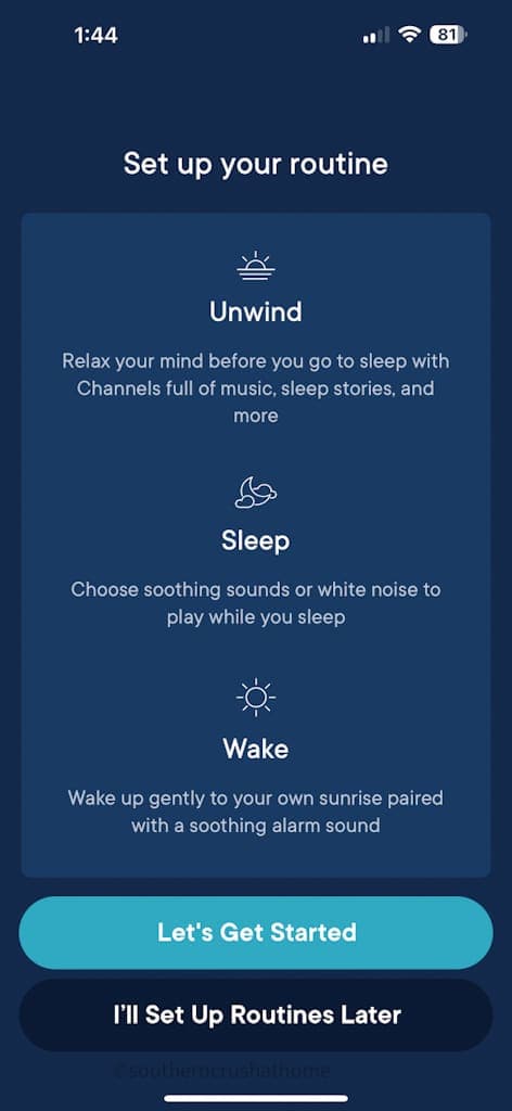 hatch sound machine app step by step 5