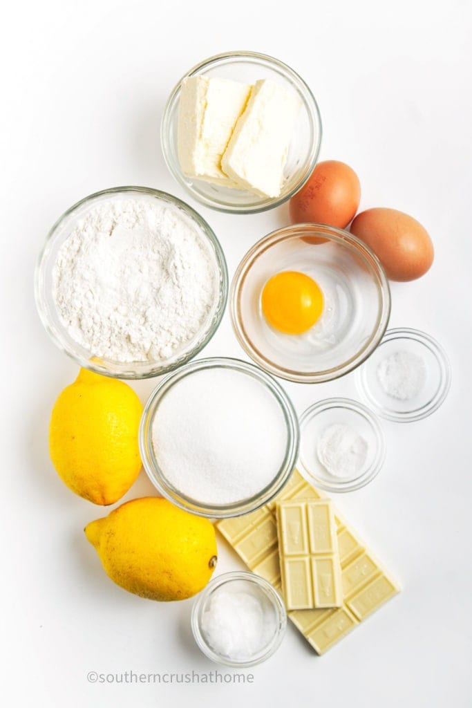ingredients for Madeleine Cookies