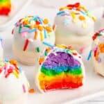 rainbow cake balls