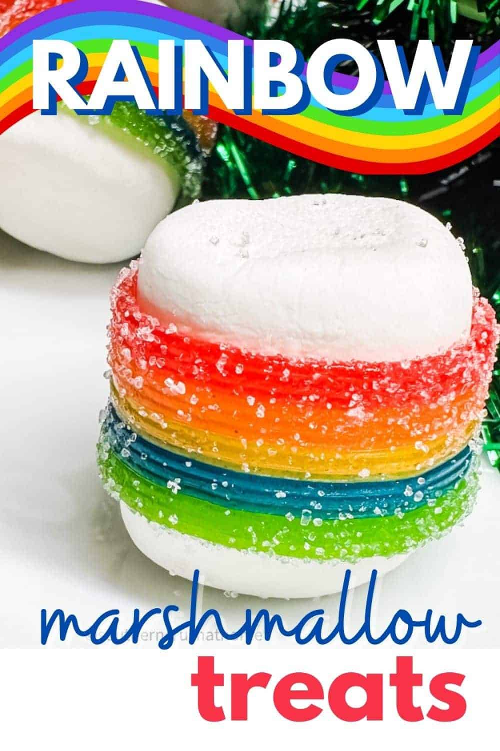 Rainbow Marshmallow Treats PIN