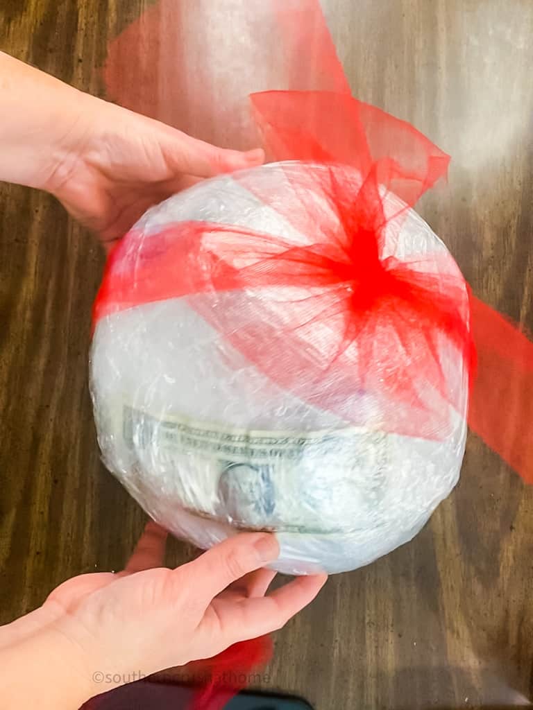 actual saran wrap ball