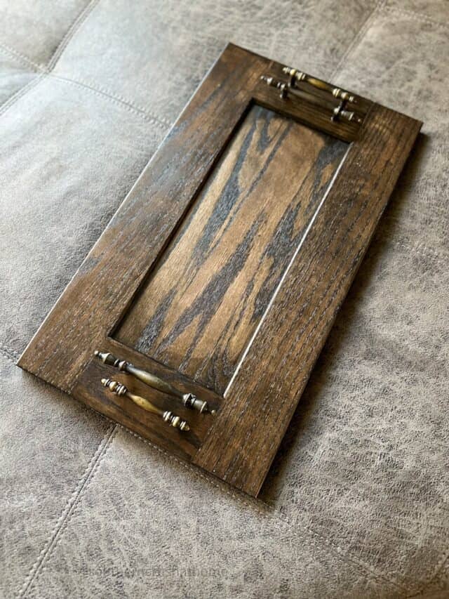 Easy Stained Wooden Ottoman Tray (with Watco Butcher Block Oil & Stain)