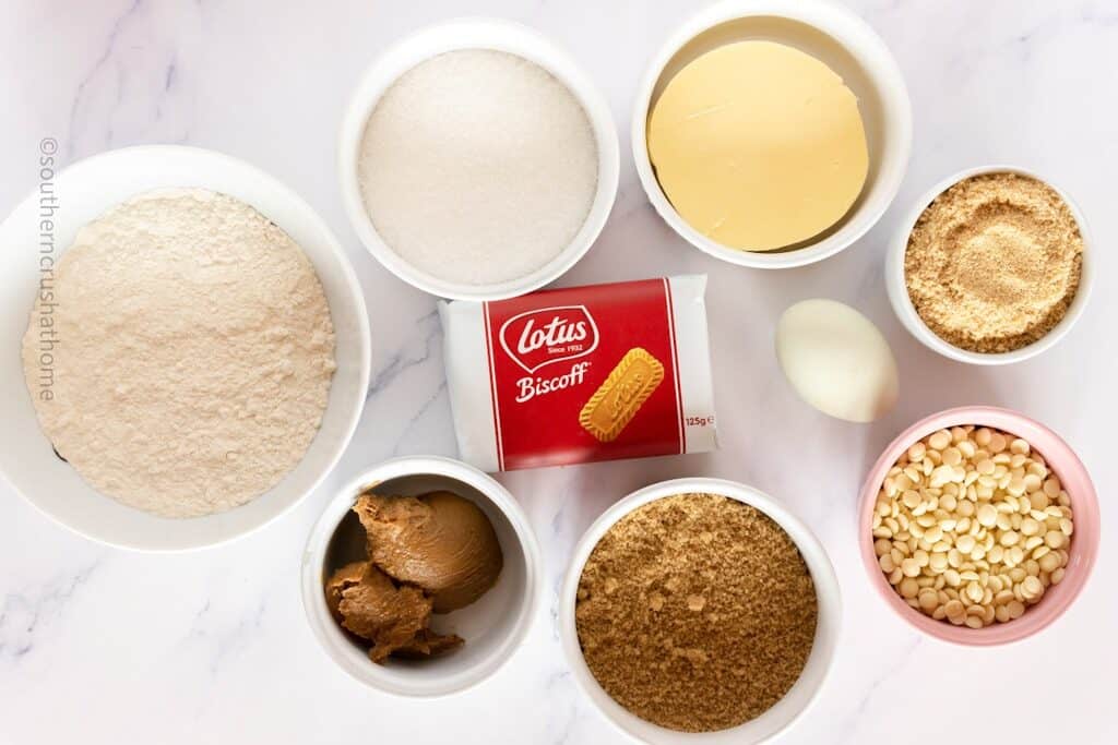 ingredients for biscoff cookie recipe
