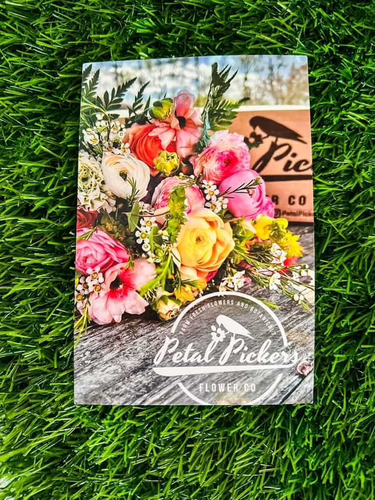 petal pickers card