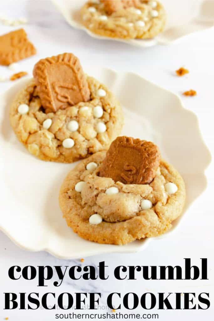 copycat crumbl biscoff cookies PIN
