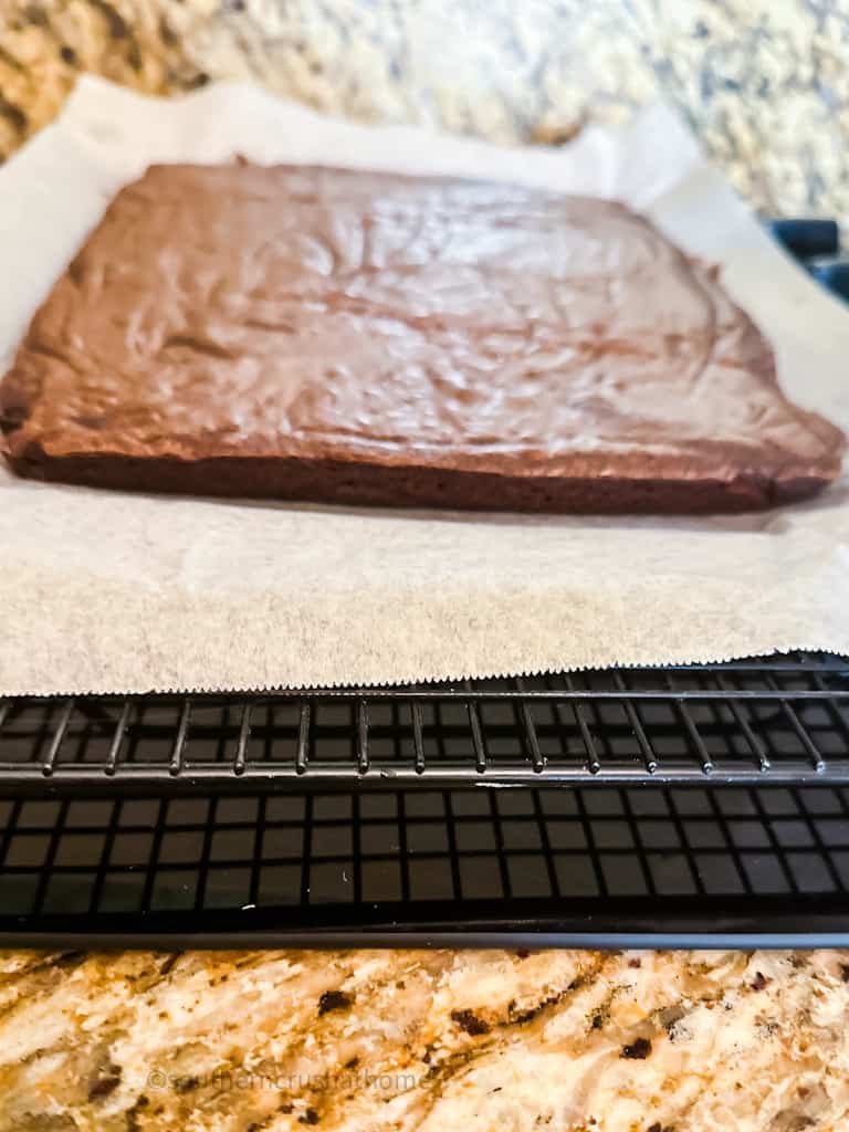 cooling brownies