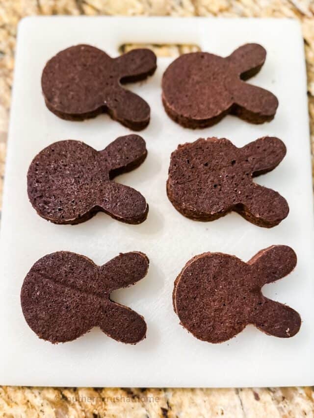 bunny brownie cutouts
