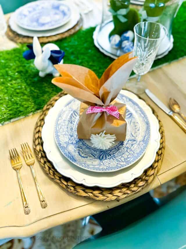 How to Make an Easy Easter Bunny Craft using Paper Bags