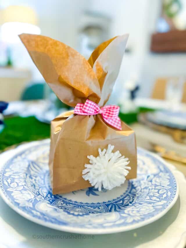 How to Make an Easy Easter Bunny Craft using Paper Bags