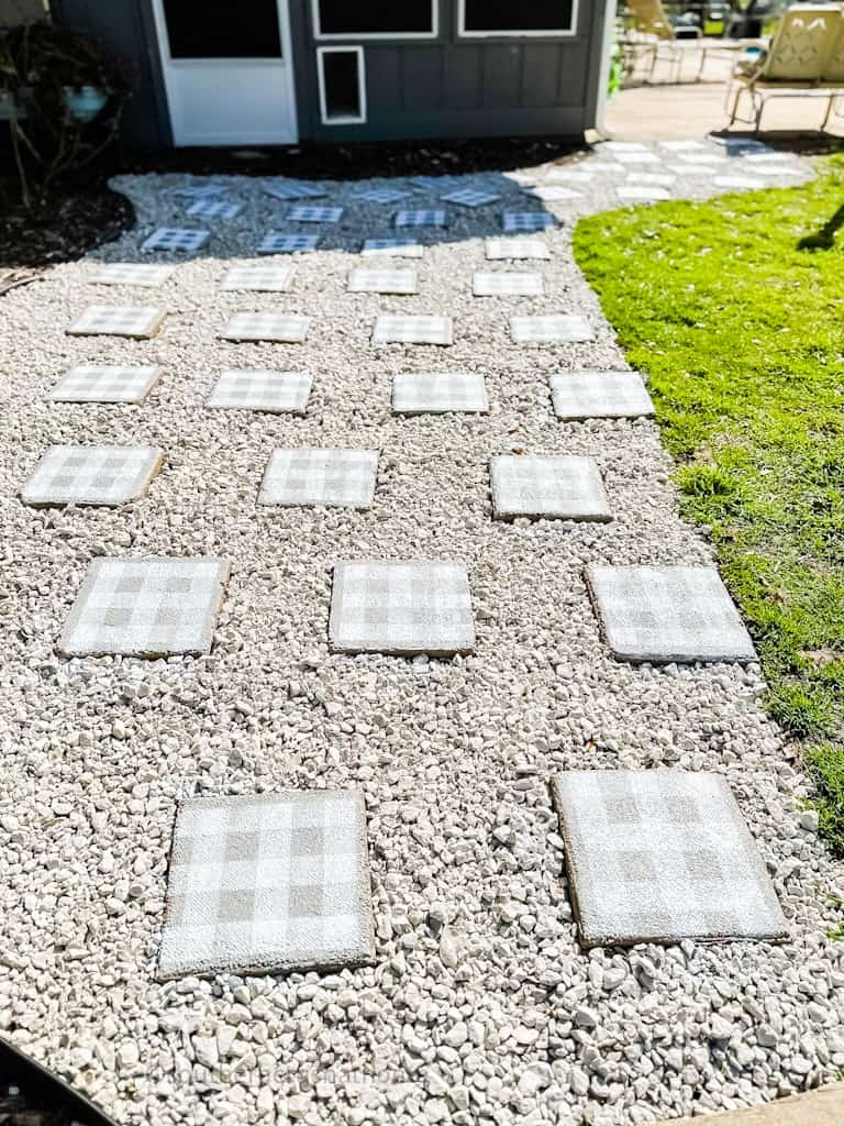 finished walkway pavers